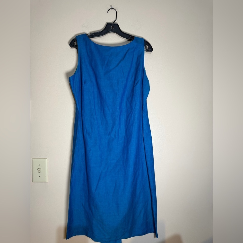 Donna Ricco Cobalt Blue Midi Sheath Dress